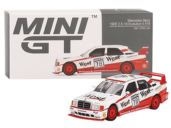 Mercedes-Benz 190E 2.5 16 Evolution II #78 Ellen Lohr "DTM (Deutsche Tourenwagen Meisterschaft)" (1991) 1/64 Diecast Model Car by True Scale Miniatures