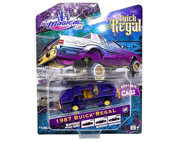 1987 Buick Regal Lowrider Purple "2023 Magical Weekend Of Cars Exclusive " Limited edition  1/64 Diecast Model Car by Maisto