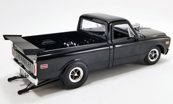 1970 Chevrolet C-10 Pickup Truck Black "Night Train""Drag Outlaws" Series 1/18 Diecast Model Car by ACME