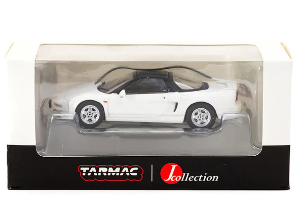 Honda NSX (NA1) RHD (Right Hand Drive) White with Black Top "J Collection" Series 1/64 Diecast Model by Tarmac Works