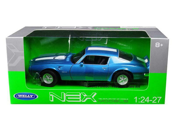 1972 Pontiac Firebird Trans Am Blue Metallic 1/24  Model Car by Welly