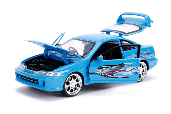 Mia's Acura Integra RHD (Right Hand Drive) Blue "The Fast and the Furious" Movie 1/24  Jada Toys