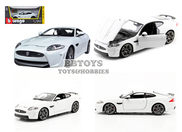 Jaguar XKR-S White 1/24 Diecast Car Model by Bburago