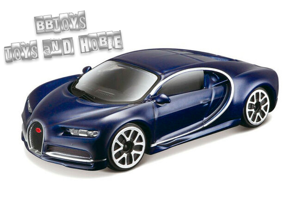 Bugatti Chiron Dark Blue Metallic "Plus" Series 1/32 Bburago