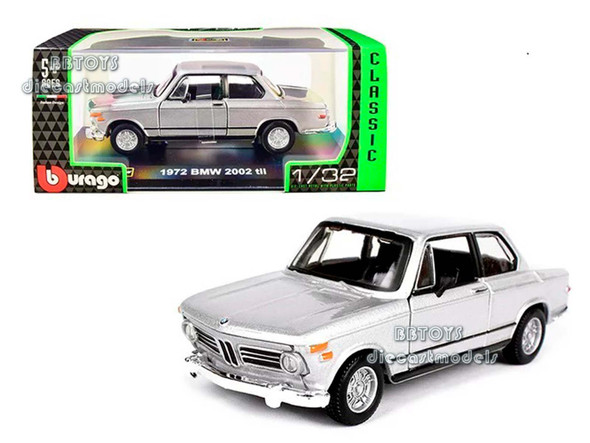 1972 BMW 2002 tii Silver Metallic "Classic" Series 1/32  Bburago