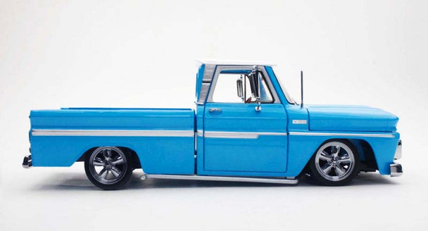 1965 Chevrolet C-10 Styleside Pickup Lowrider in Blue "The American Collection" 1/18 Diecast Model Car by Sun Star