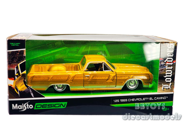 1965 Chevrolet el Camino Golg "Lowriders Collection " 1/24 Diecast Model Car by Maisto