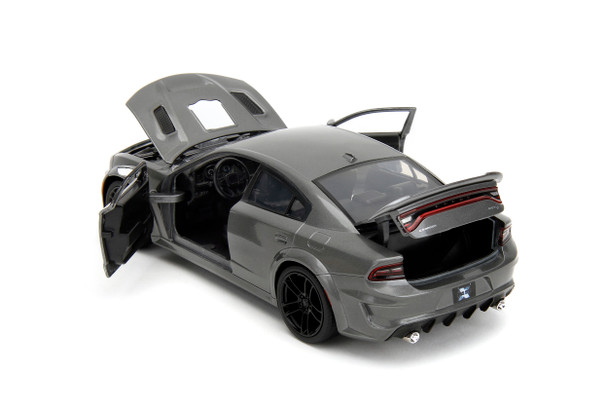 2021 Dodge Charger SRT Hellcat Grey "Fast & Furious" Series 1/24 Diecast Model Car by Jada