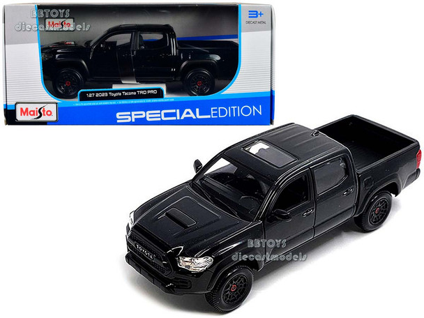 2023 Toyota Tacoma TRD PRO Pickup Truck Black Metallic with Sunroof "Special Edition" Series 1/27 Diecast Model Car by Maisto