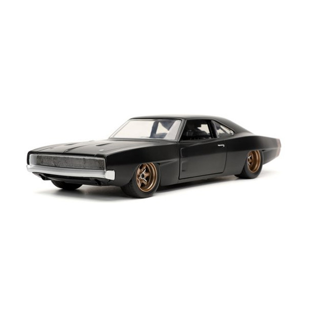 Dom's 1968 Dodge Charger Widebody Matt Black "Fast & Furious 9 F9" (2021) Movie 1/24 Jada Toys