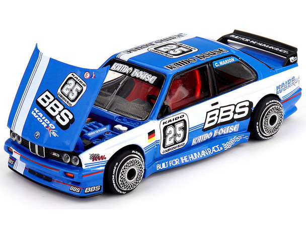 BMW M3 "Kaido Touring Champ V1" #25 Blue with White Stripes (Designed by Jun Imai) "Kaido House" Special 1/64 Diecast Model Car by Mini GT