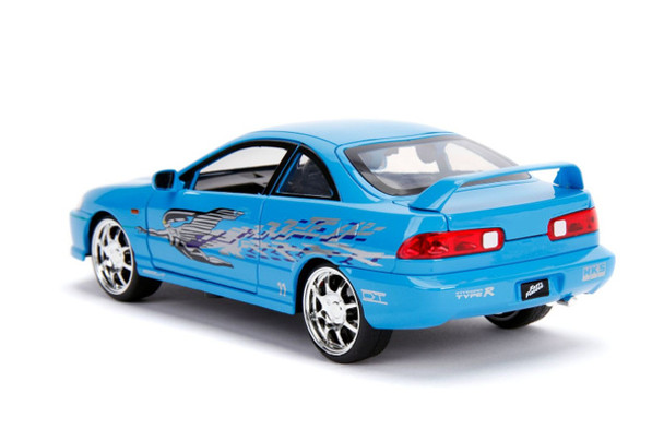 Mia's Acura Integra RHD (Right Hand Drive) Blue "The Fast and the Furious" Movie 1/24  Jada Toys