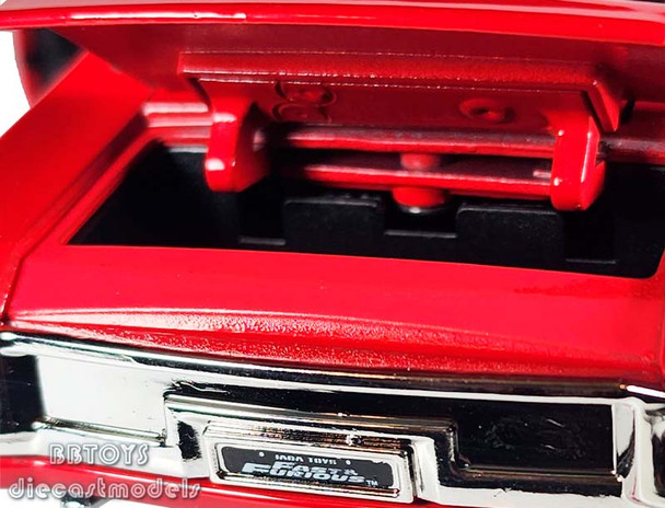 Dom's Chevrolet Chevelle SS Red with Black Stripes "Fast & Furious" Movie 1/24 Jada Toys