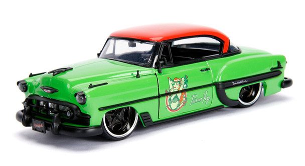 1953 Chevrolet Bel Air with Poison Ivy  Diecast Figurine DC Comics Series  1/24 Diecast Model Car by Jada