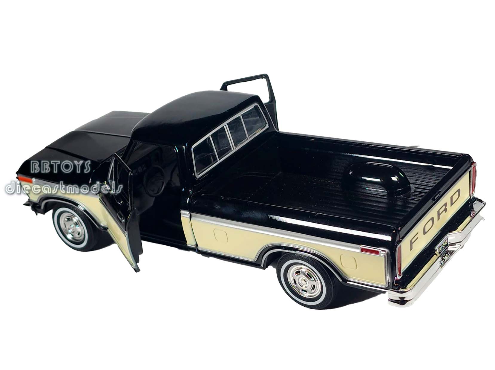 ベル　MOブラック1 Ford F-150 1979 Classic Pickup Truck 1:24 Diecast
