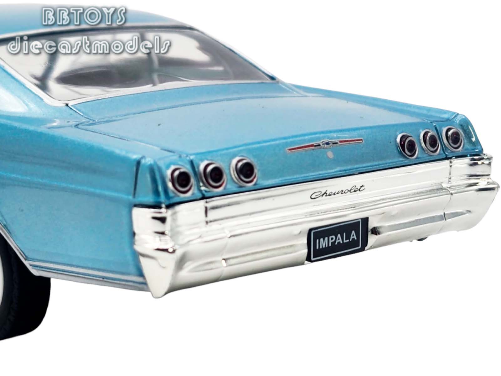 1965 CHEVROLET IMPALA SS 396 LIGHT BLUE 1/24 DIECAST MODEL
