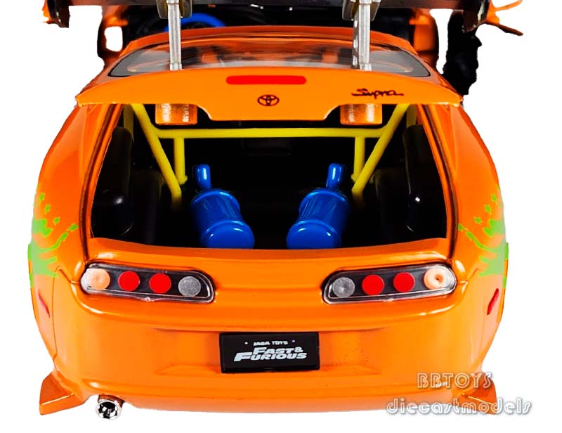 1:24 ワイスピ BRIAN&#39;S TOYOTA SUPRA ORANGE Brian's Toyota Supra Orange Fast & Furious 1/24 Diecast
