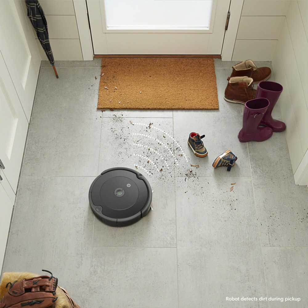 Dirt Detect allows the Roomba 694 to spend extra cleaning time in heavily soiled areas