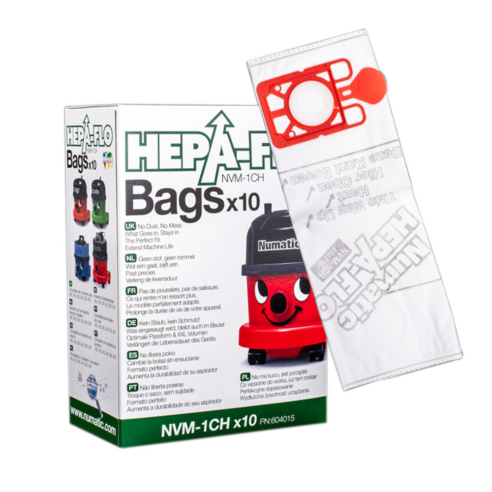 Buy Numatic Henry Vacuum Bags 604015 NVM1CH 10pk from Canada at