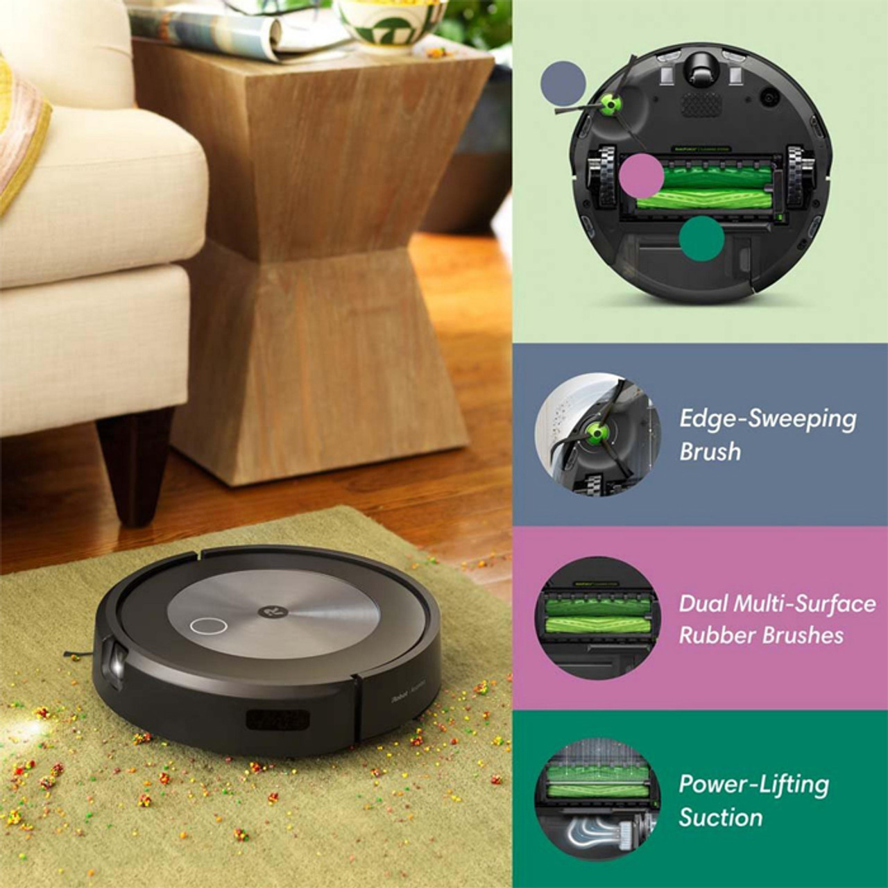掃除機・クリーナー Roomba iRobot j7+ Buy Roomba j7+ Robot Vacuum with Automatic Dirt Disposal by