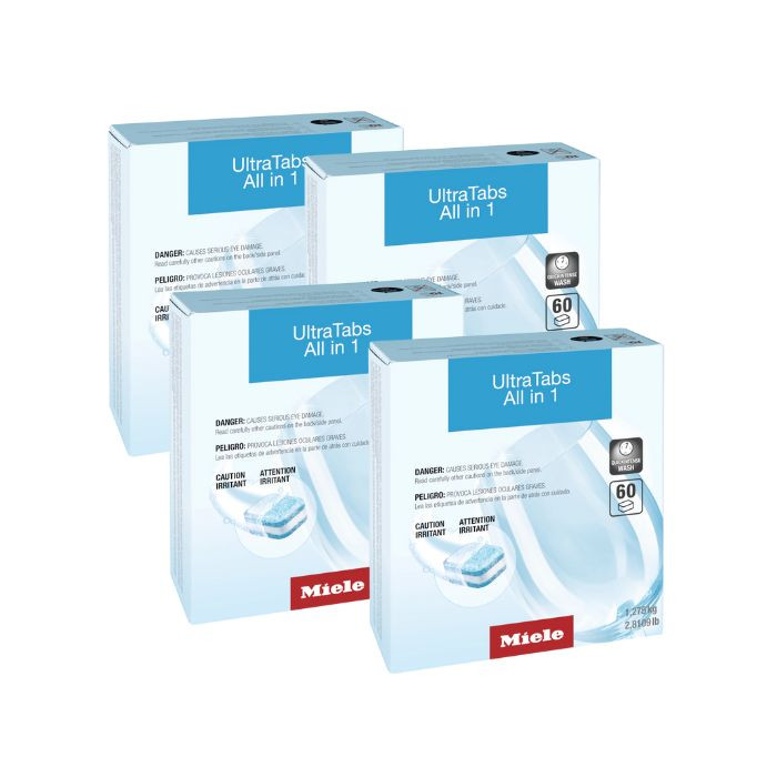 Miele UltraTabs All in 1 Dishwasher Cleaning Tablets (Box of 60) - Thumbnail 3