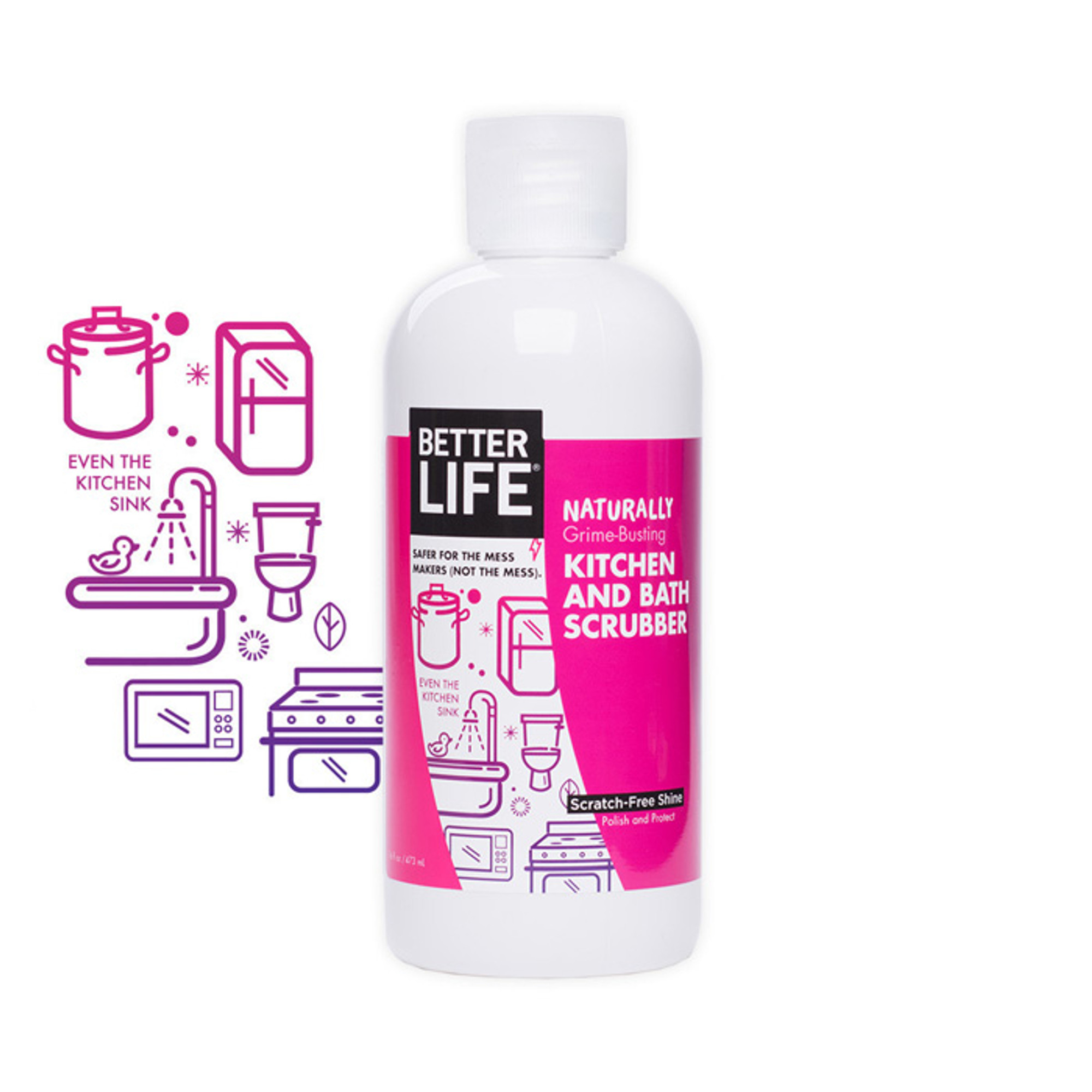 Better Life Kitchen And Bath Scrubber 16oz