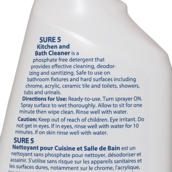 Buy CP Industries Sure 5 RTU Sanitizing Kitchen and Bath Cleaner Deodorizer Sanitizing Kitchen