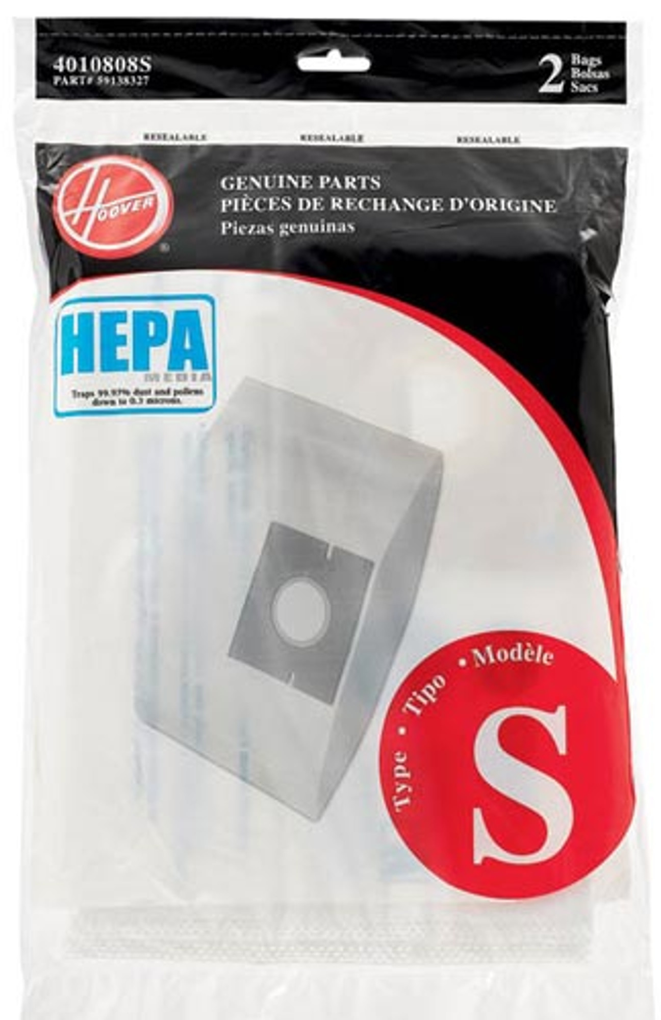 Vac Hoover Type YZ Allergen Bags 3Pack AA10002  The Home Depot