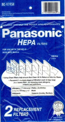 Buy Panasonic Vacuum Cleaner Filter MCV195H Vacuum Cleaner HEPA Filter 2PK. from Canada at