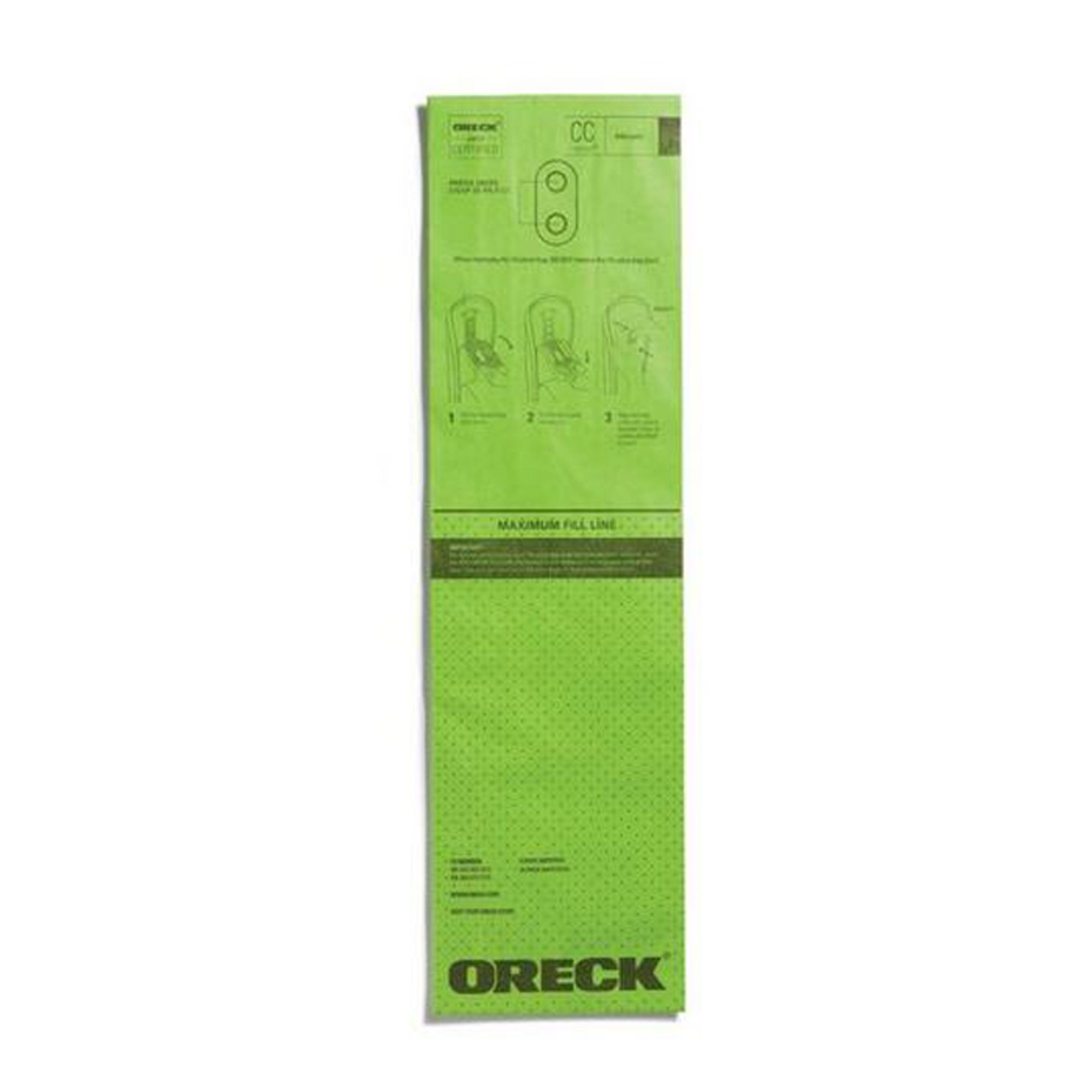 4 Pack Oreck Vacuum Bags CCPK40F Type CC 4 Layer Celoc Charcoal Filter |  eBay