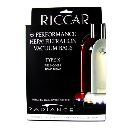 Buy Riccar Type X HEPA Upright Vacuum Bags RC206 6pk from Canada