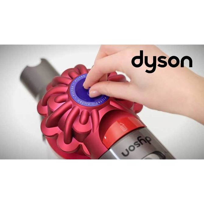 Dyson V7 and V8 Cordless Vacuum main filter location
