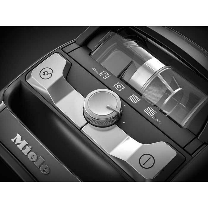 Miele Boost motor and cord-winder controls. 