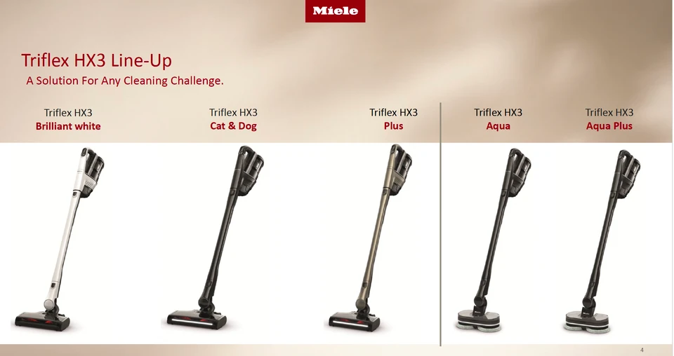 Compare Miele Cordless Vacuum - Triflex HX3
