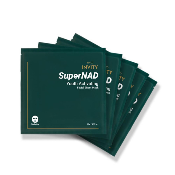Invity SuperNAD Youth Activating Facial Sheet Mask 