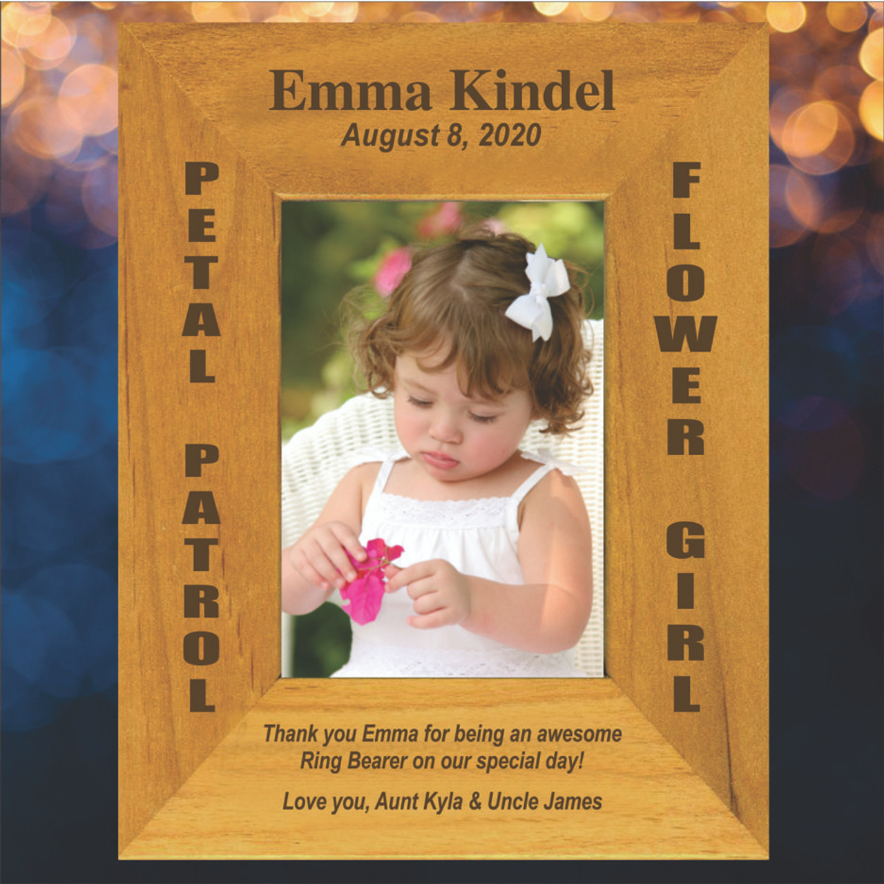 Flower girl picture frame discount