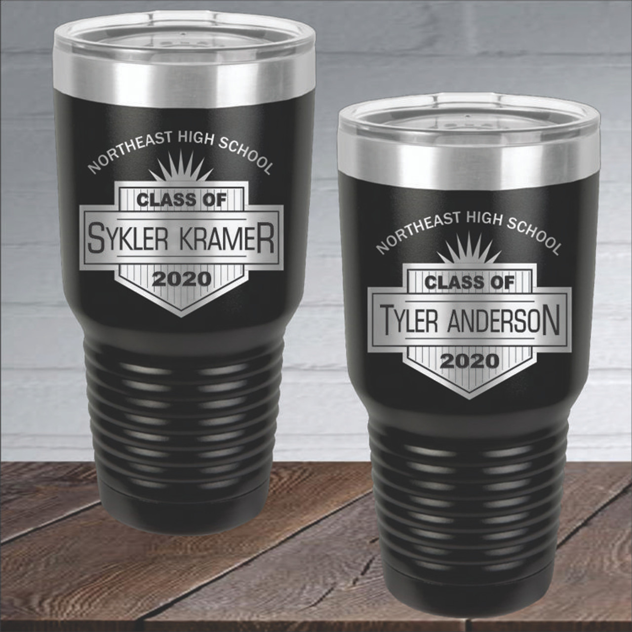 Design Bulk Custom Tumblers 30 oz, Laser Engraved Logo