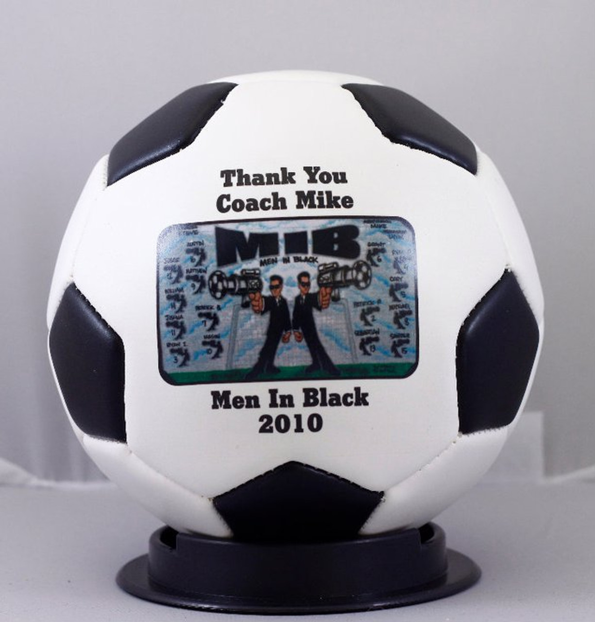 4 Foam Mini Soccer Balls - Custom printed 4 inch Foam Mini-Soccer Balls  with your logo, graphic or message 