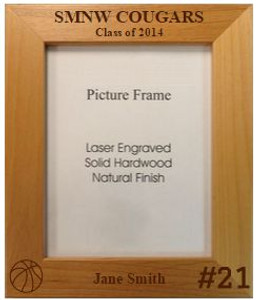 Personalized Sports Picture Frame for basketball, baseball, football, soccer, volleyball, etc. Personalized Sports Picture Frame for basketball, baseball, football, soccer, volleyball, etc.