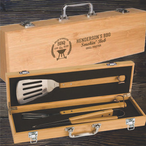 Bamboo BBQ Tool Real Estate Gift Set Bamboo BBQ Tool Real Estate Gift Set