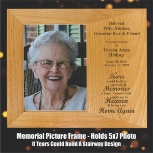 If Tears Could Build A Stairway Memorial Picture Frame If Tears Could Build A Stairway Memorial Picture Frame