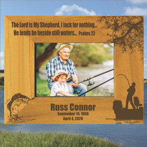 Fishing Personalized Memorial Picture Frame