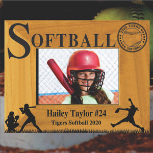 Softball Personalized Picture Frame Softball Personalized Picture Frame