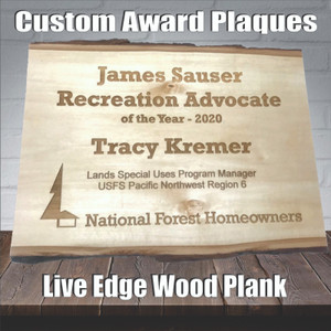 Custom Engraved Wood Plaque