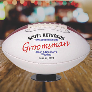 Personalized Groomsman Football Personalized Groomsman Football