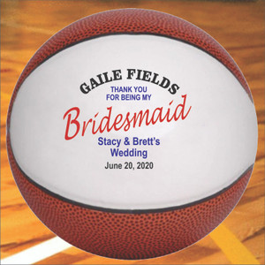 Bridesmaid Personalized Basketball Bridesmaid Personalized Basketball