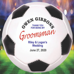 Groomsman Personalized Soccer Ball Groomsman Personalized Soccer Ball