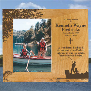 Fishing Theme Memorial Picture Frame