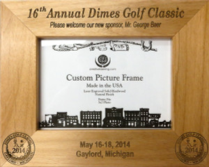 Commemorative Charity Golf tournament picture frame. Commemorative Charity Golf tournament picture frame.