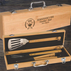Bamboo BBQ Tool Real Estate Gift Set Bamboo BBQ Tool Real Estate Gift Set